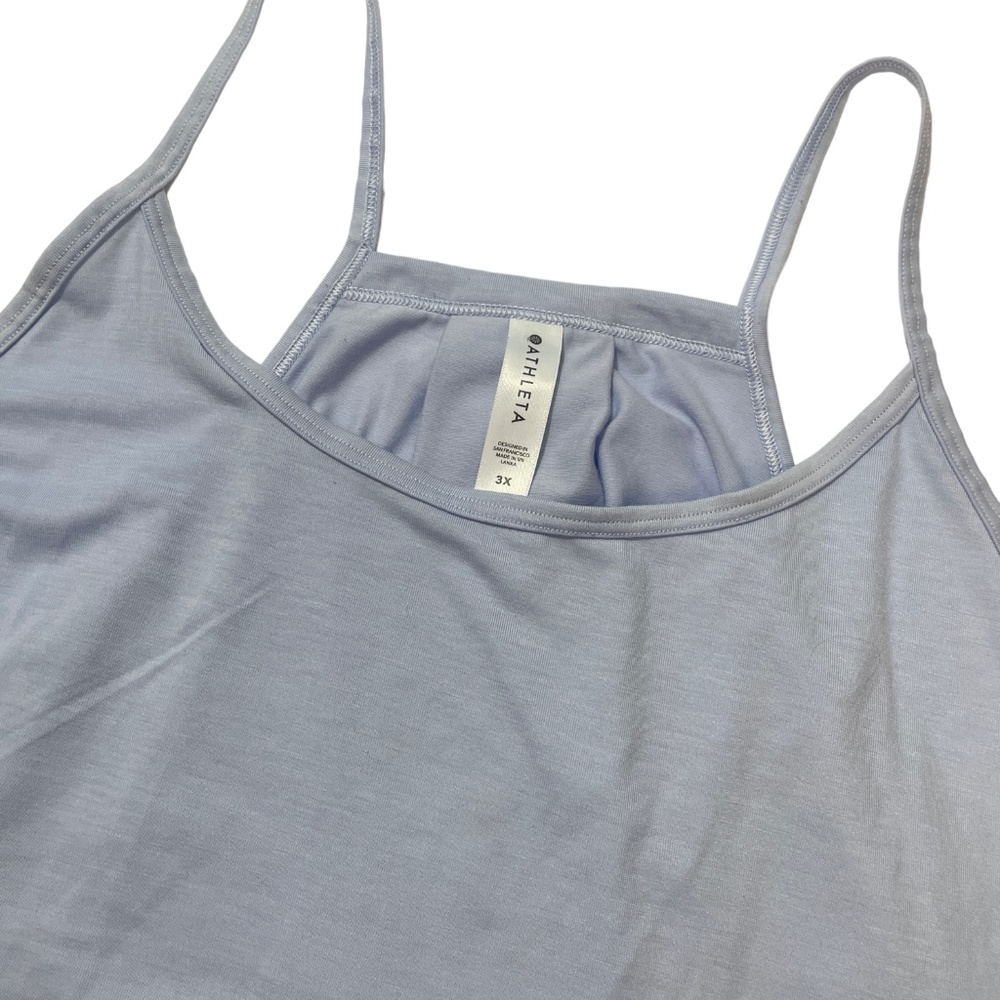 Athleta 3XL Light Blue Athletic Tank Top Thin‎ Straps